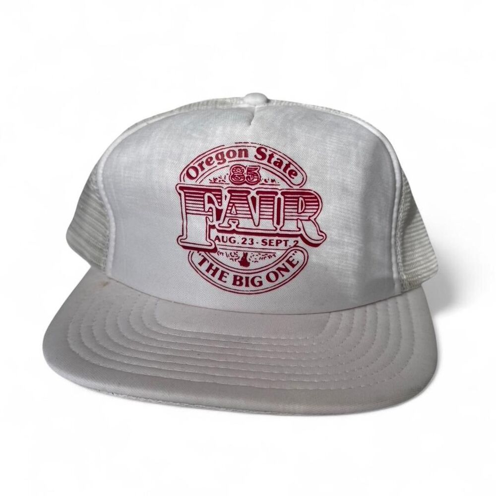 Vintage 1985 Oregon State‎ Fair white and red  snapback hat “the big one” - Picture 8 of 8